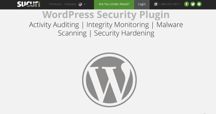 image of sucuri wordpress security plugin